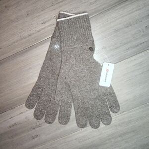 NWT!! Lululemon Athletica WARM RELEVATION BROWN SPECKLED Gloves Size Xl